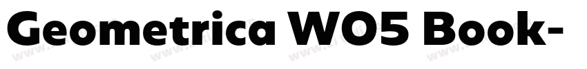 Geometrica W05 Book字体转换 Geometrica W05 Book字体转换